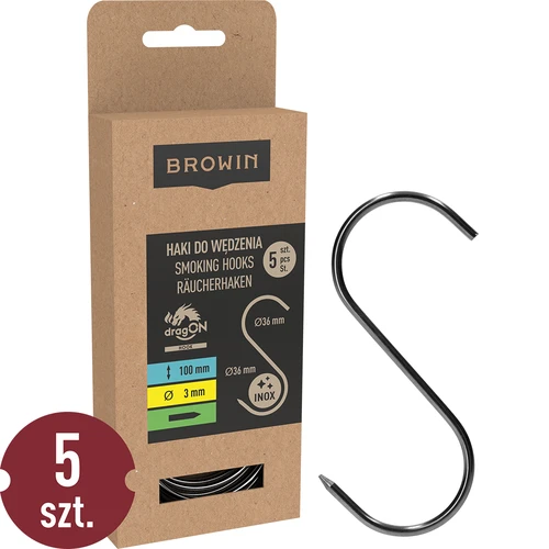 Kuke za dimljenje - S, naoštrene, 3 mm x 100 mm, 5 kom.