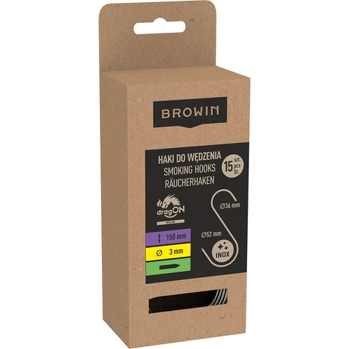 Kuke za dimljenje - S, naoštrene 3 mm x 150 mm, 15 kom. - 3