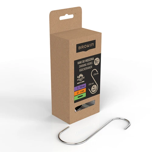 Kuke za dimljenje – S, naoštrene 4 mm x 150 mm, 15 kom. - 2