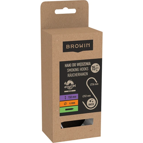 Kuke za dimljenje – S, naoštrene 4 mm x 150 mm, 15 kom. - 3