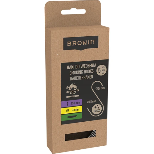 Kuke za dimljenje - S, rezane pod 45°, 3 mm x 150 mm, 5 kom. - 3