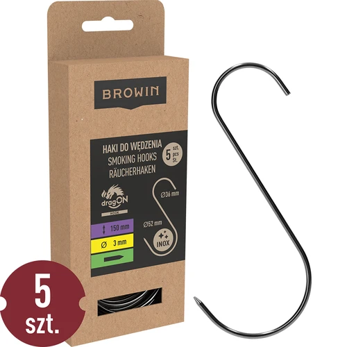 Kuke za dimljenje - S, šiljene 3 mm x 150 mm, 5 kom.