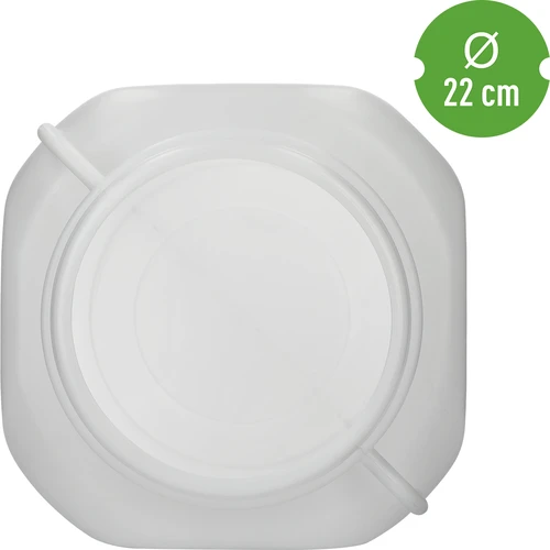 Kvadratna bačva za 40 L, bijela, s ručkama, Sterk - 5