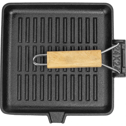Kvadratna ljevano željezo tava, 22 cm - 2