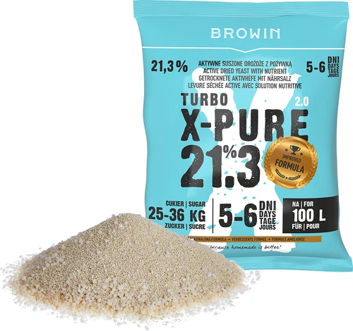 Kvasac Turbo X-Pure 21,3%, 100L - 3