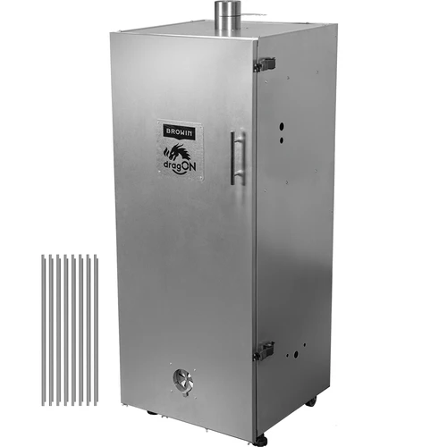 Metalna komora za dimljenje 250 L, s kotačima