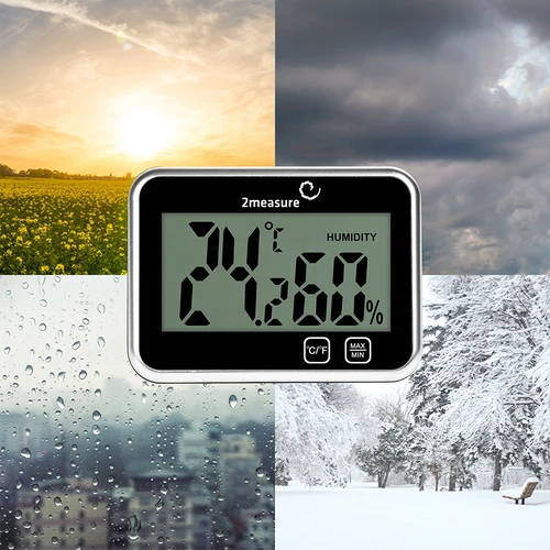 Meteorološka stanica – elektronička, bežična, crna - 12