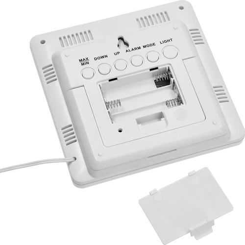 Meteorološka stanica – elektronička, osvijetljena, sonda, bijela - 4