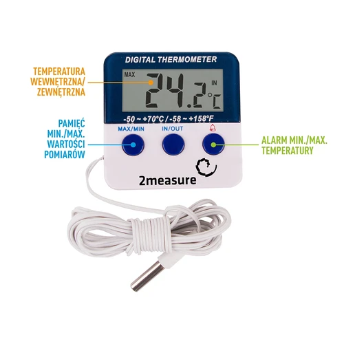 Meteorološka stanica – elektronska, sonda, bijela - 3