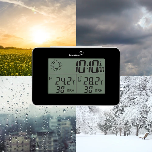 Meteorološka stanica RCC – elektronička, bežična, osvijetljeni senzor, crna - 21