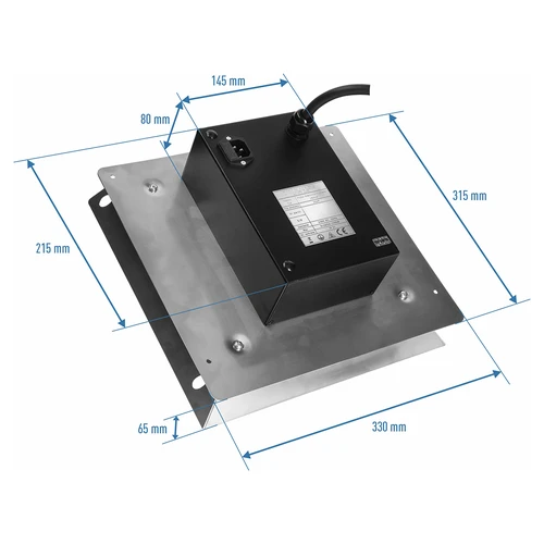 Modul grijača s ventilatorom, 1,5 kW – za vrtne pušnice - 6