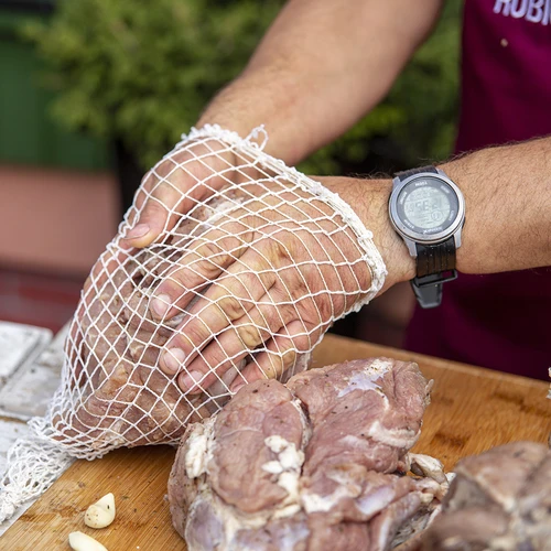 Mrežica za mesne proizvode dimenzija 15 cm x 5 m, s toplinskom otpornošću do 220°C - 9