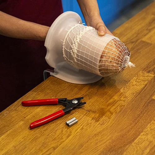 Mrežica za mesne proizvode dimenzija 15 cm x 50 m, s toplinskom otpornošću do 220°C - 5