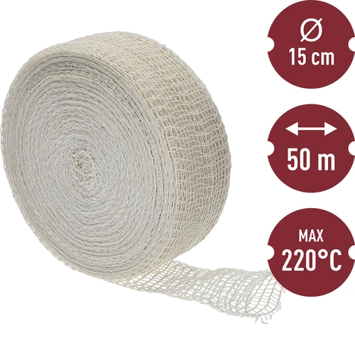 Mrežica za mesne proizvode dimenzija 15 cm x 50 m, s toplinskom otpornošću do 220°C - 3