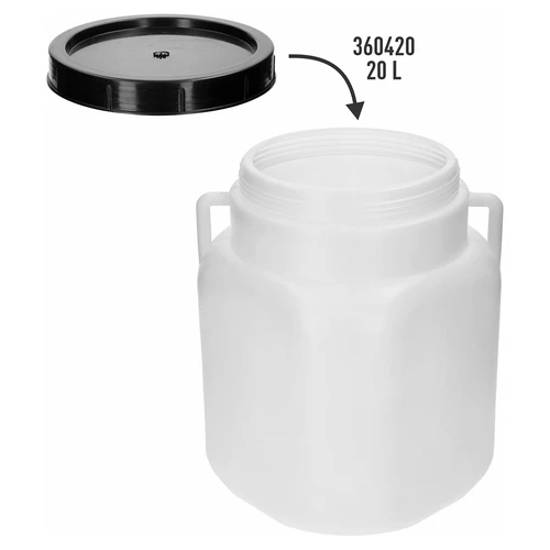 Navojni čep za kvadratnu bačvu 20 L, Ø 19 cm - 3