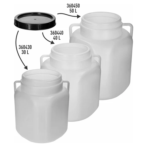 Navojni poklopac za kvadratne bačve 30, 40 i 50 L, Ø 22 cm - 3