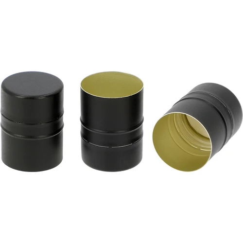 Navojni zatvarač za boce fi28/38, crni, 8 kom. - 2