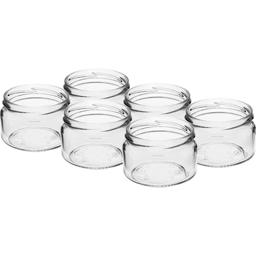 Niska staklenka 200ml - sa zlatnim poklopcem fi 82/6, 6 kom. - 4