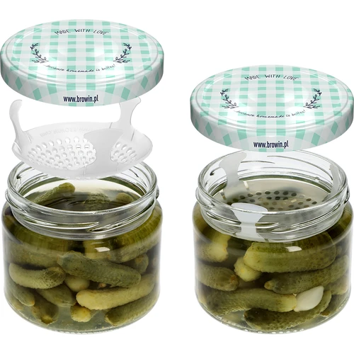 Niska staklenka 330ml - s poklopcem u boji fi 82/6, 6 kom. - 6