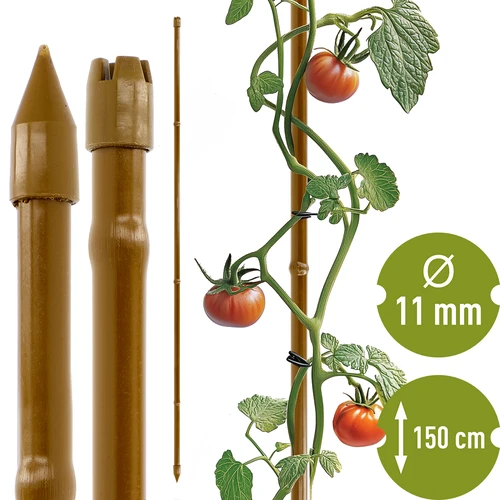 Obloženi čelični kolac u obliku bambusa, 150 cm x 11mm  - 1 
