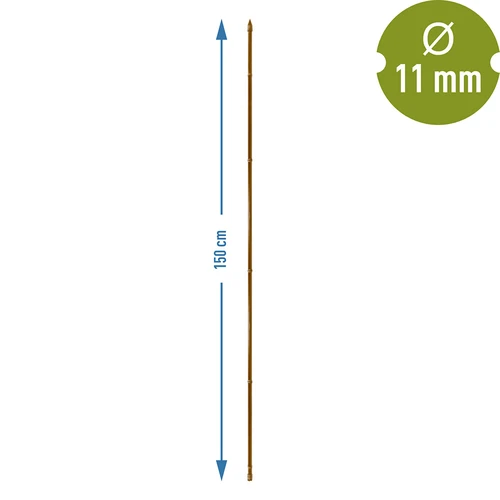 Obloženi čelični kolac u obliku bambusa, 150 cm x 11mm - 3