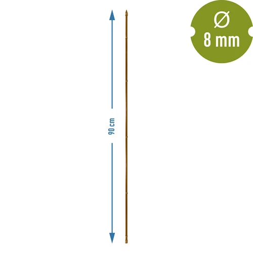 Obloženi čelični kolac u obliku bambusa, 90 cm x 8 mm - 3