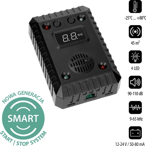Odstranjivač kuna i glodavaca za automobile i prostorije (ultrazvuk +LED) - 2
