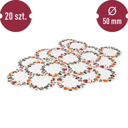 Okrugle etikete fi 50mm za poklopce/staklenke - 20 kom - 3