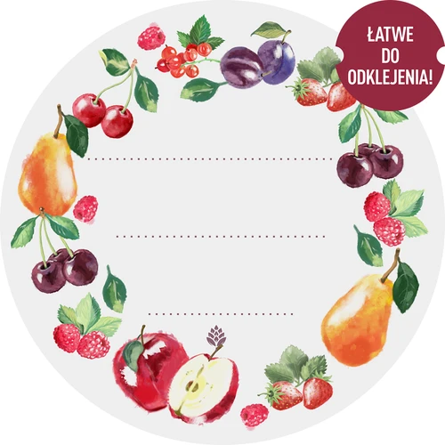 Okrugle etikete fi 50mm za poklopce/staklenke - 20 kom  - 1 