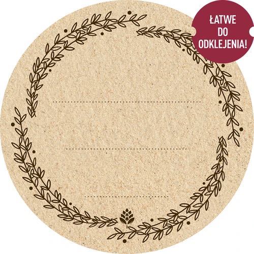 Okrugle etikete fi 66,5mm za poklopce/staklenke - 20 kom  - 1 