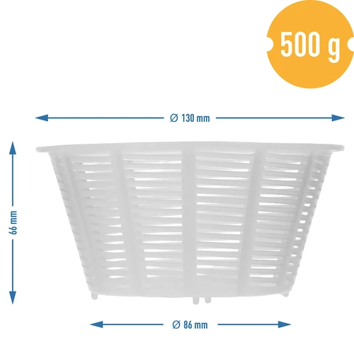 Okrugli kalup za sir Ø 13 x 7 cm za 500 g - 4