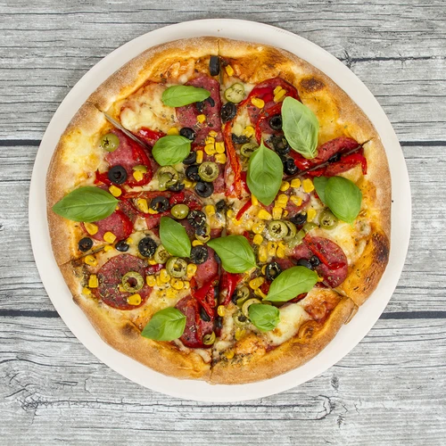 Okrugli kamen za pizzu, izrađen od kordierita, promjer 33 cm - 17
