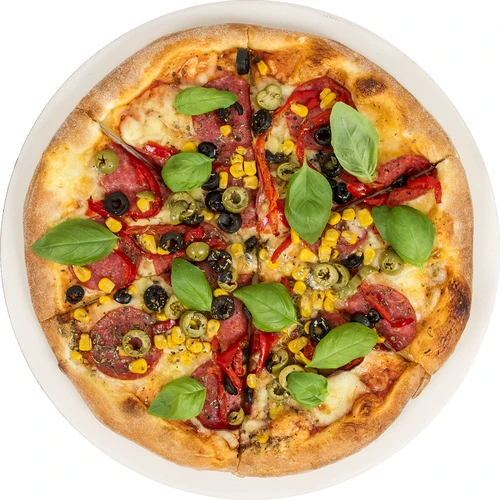 Okrugli kamen za pizzu, izrađen od kordierita, promjer 33 cm - 3