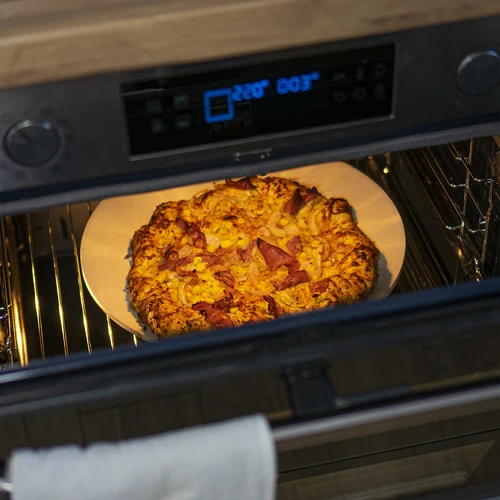 Okrugli kamen za pizzu, izrađen od kordierita, promjer 33 cm - 10