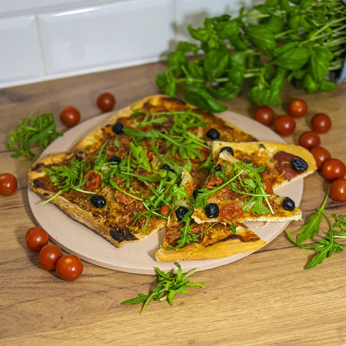 Okrugli kamen za pizzu, izrađen od kordierita, promjer 33 cm - 12