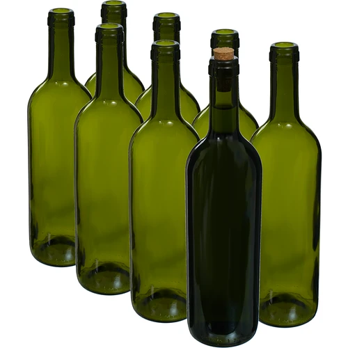 Olivna boca za vino 0,75 L - paket 8 kom. - 2