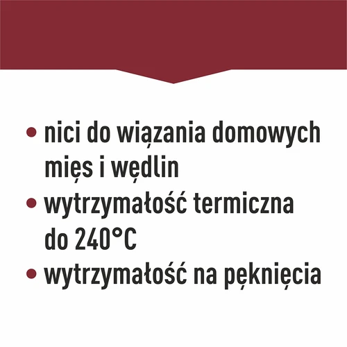 Pamučne bijele niti za mesne proizvode (240°C) 145 m - 7