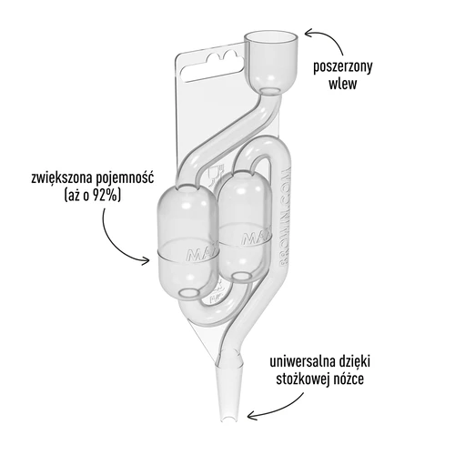 Plastična fermentacijska cijev MAXI-v2 - 3