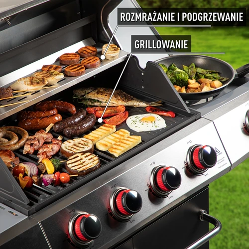 Plinski roštilj dragON BBQ101, 11,7 kW, crno-srebrni - 6