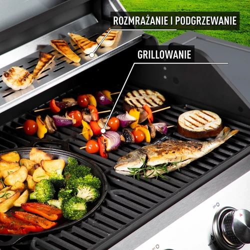 Plinski roštilj dragON BBQ201, 18,8 kW, srebrni - 6