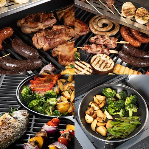 Plinski roštilj dragON BBQ201, 18,8 kW, srebrni - 11