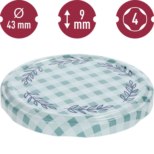 Poklopac fi 43 karirani - 10 kom. - 4