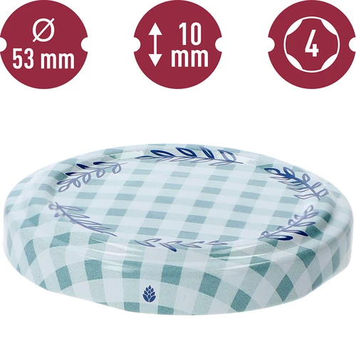 Poklopac fi 53 karirani - 10 kom. - 4