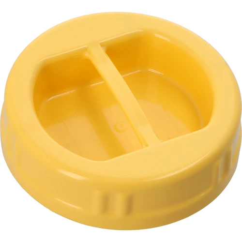 Žuti plastični TO poklopac fi 100 mm s ručkom, za staklene staklenke