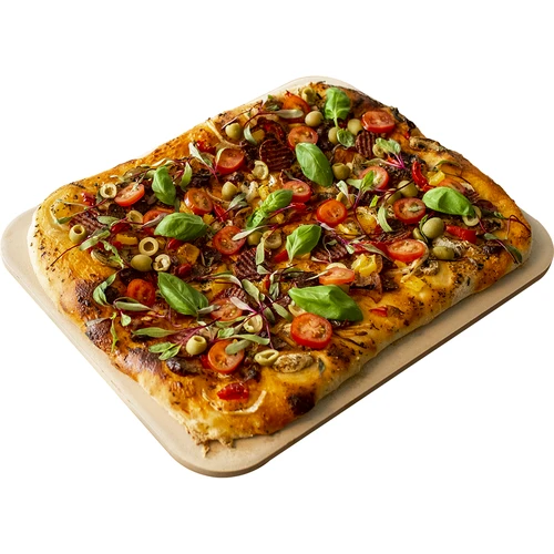 Pravokutni kamen za pizzu, izrađen od kordierita, - 38 x 30,5 cm  - 1 
