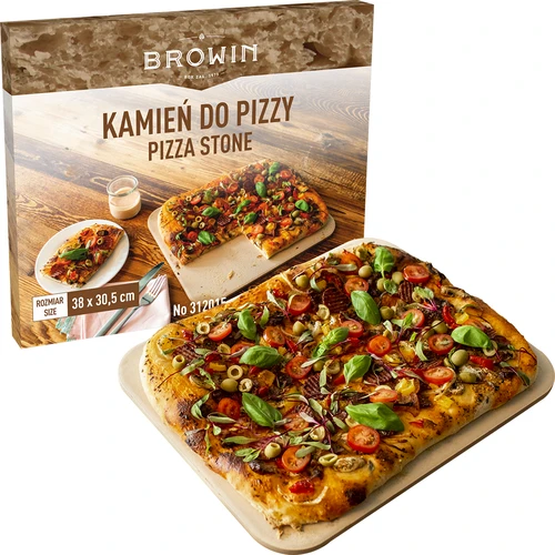 Pravokutni kamen za pizzu, izrađen od kordierita, - 38 x 30,5 cm - 4