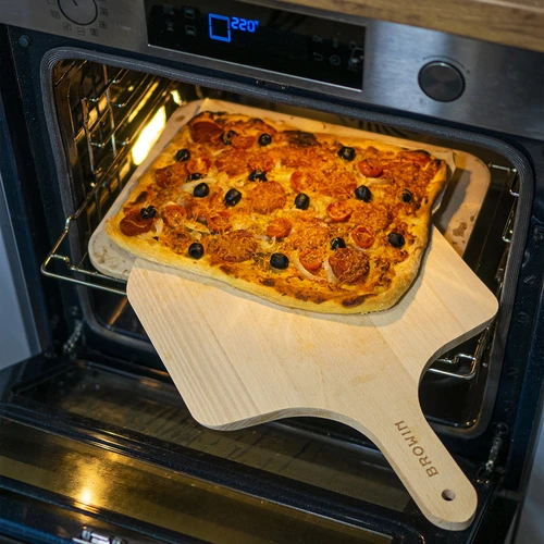 Pravokutni kamen za pizzu, izrađen od kordierita, - 38 x 30,5 cm - 9