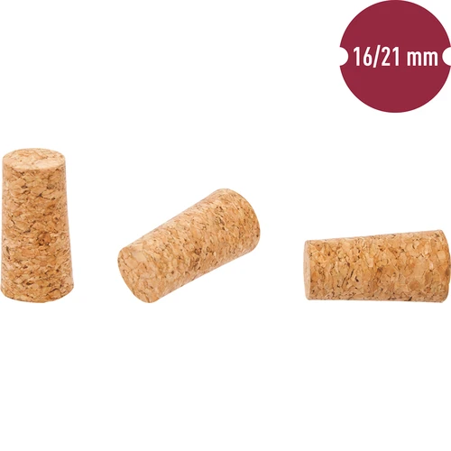 Prirodni čep stožastog oblika fi16/21mm - aglomerirani - 100 kom. - 2