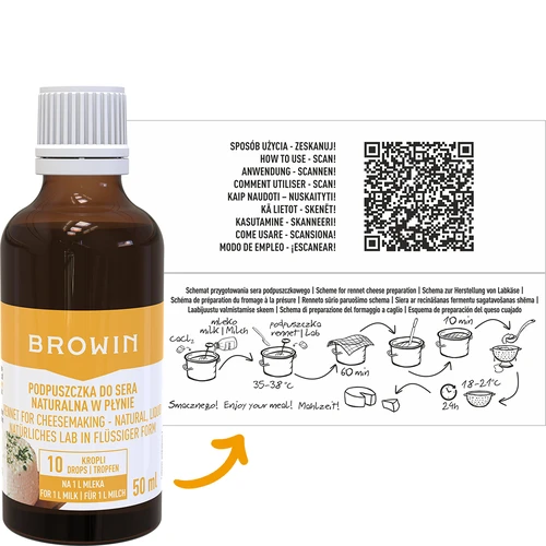 Prirodno tekuće sirište za sir 50 ml - 2