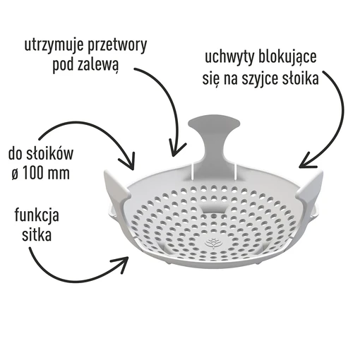 Pritisak - sito za prerađevine, kiseljenje i ocat - za staklenke fi 100 mm - 12 kom. - 3